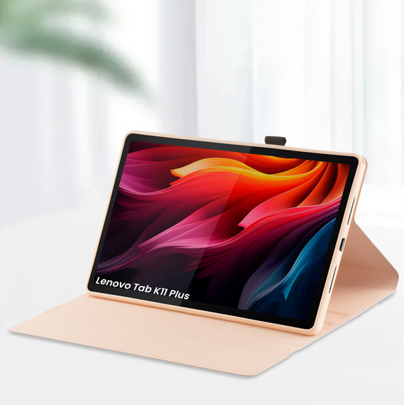 Puzdro s klávesnicou Bluetooth pre Lenovo Tab K11 Plus - ružové