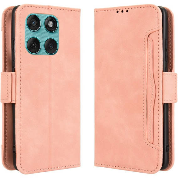 Klapkové puzdro pre Motorola Edge 60 / 60 Fusion, Card Slot, ružové