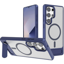 Puzdro pre Samsung Galaxy S25 Ultra, Kickstand Matt Case, pre MagSafe, tmavomodré