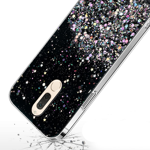 Obal na mobil pre Huawei Mate 10 Lite, Glittery, čierne