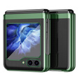 Puzdro pre Samsung Galaxy Z Flip7 FE / Z Flip6, PC Case, transparentné / zelené