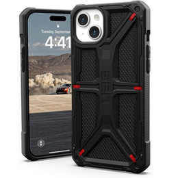 Puzdro Urban Armor Gear pre iPhone 15 Plus, Monarch, Kevlar čierne