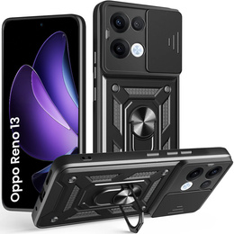 Obal na mobil pre Oppo Reno 13, CamShield Slide, čierne