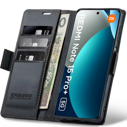 ERBORD Lesklé puzdro Litchi pre Xiaomi Redmi Note 15 Pro Plus 5G / Poco M8 Pro 5G