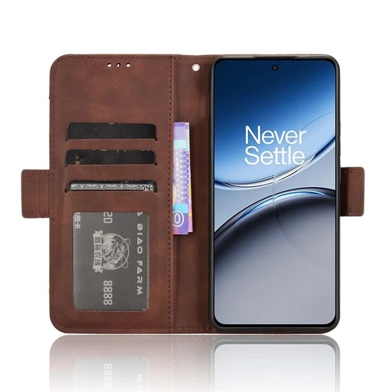 Klapkové puzdro pre OnePlus Nord 4, Card Slot, hnedé