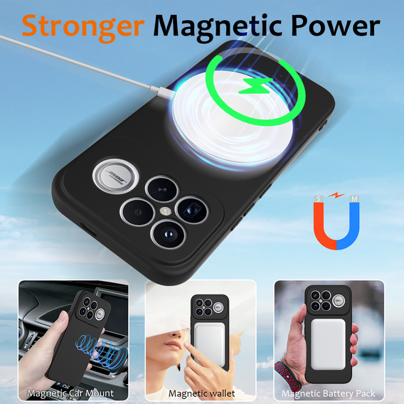 Silikónové puzdro Lite pre MagSafe pre Xiaomi Poco F8 Ultra