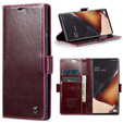 CASEME flipové puzdro pre Samsung Galaxy Note 20 Ultra, Waxy Textured, červené