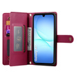 Flipové puzdro Wallet Zipper Pocket pre Samsung Galaxy A17 5G, Wallet Zipper Pocket, červené