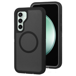 Puzdro s rámom pre Samsung Galaxy S23 FE, pre MagSafe, čierne