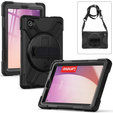 Detské puzdro pre Lenovo Tab M8 Gen 4 TB-300FU, pancierované s popruhom, čierne