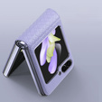 Puzdro Dux Ducis pre Samsung Galaxy Z Flip5 5G, Bril, fialové