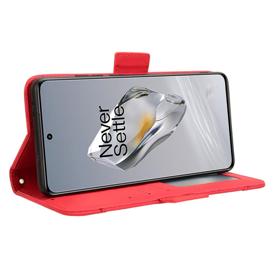 Klapkové puzdro pre OnePlus 12 5G, Card Slot, červené