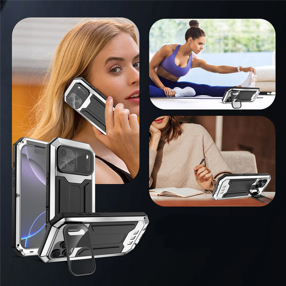 Puzdro R-JUST s ochranným sklom a stojanom pre iPhone 17 Pro