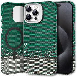 Puzdro pre iPhone 15 Pro Max, Frame Kickstand, pre MagSafe, Sand Green