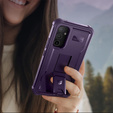 Obrnené puzdro pre Samsung Galaxy A54 5G, Dexnor Full Body (Two Frames), fialové