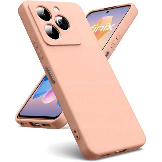 Obal na mobil pre Infinix Hot 40i, Silicone Lite, ružové