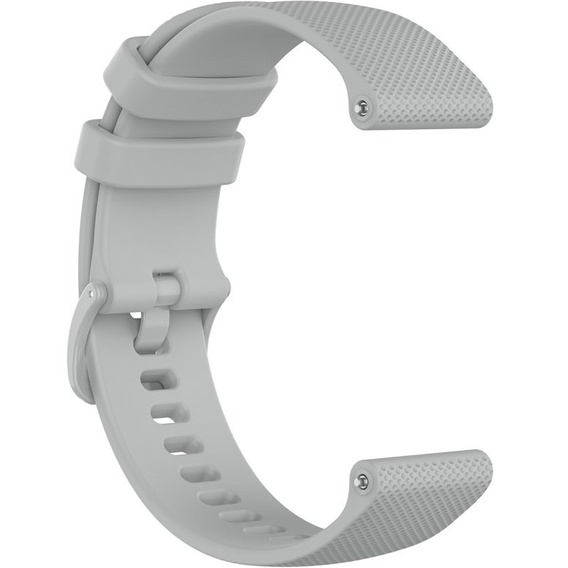 Pasek Silikonowy 18mm do Garmin Vivomove 3S / Vivoactive 4S, Grey