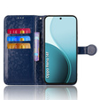 Klapkové puzdro pre Oppo Reno 14F, Wallet Rhombus, modré