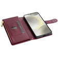 Puzdro s chlopňou pre Samsung Galaxy A56 5G, Rhombus Crossbody Leather, bordové