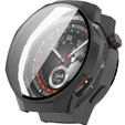 Puzdro 2v1 + tvrdené sklo pre Huawei Watch GT 5 Pro 46mm, čierne