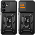Obal na mobil pre Samsung Galaxy S24 FE, CamShield Slide, čierne