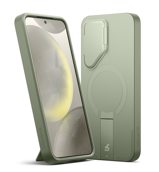 Puzdro pre Samsung Galaxy S25+ Plus, Suritch Shockproof, pre MagSafe, zelený