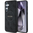 GUESS Obal na mobil pre Samsung Galaxy S25, 4G Ring Classic Logo, sivé