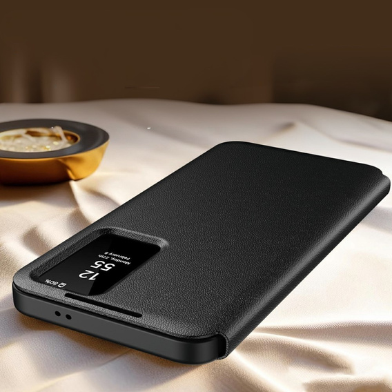 Flipové puzdro pre Samsung Galaxy A56 5G, Smart View Wallet, čierne