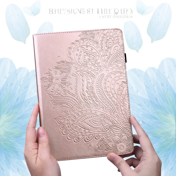 Puzdro s chlopňou pre Xiaomi Redmi Pad SE 11", flower, ružové