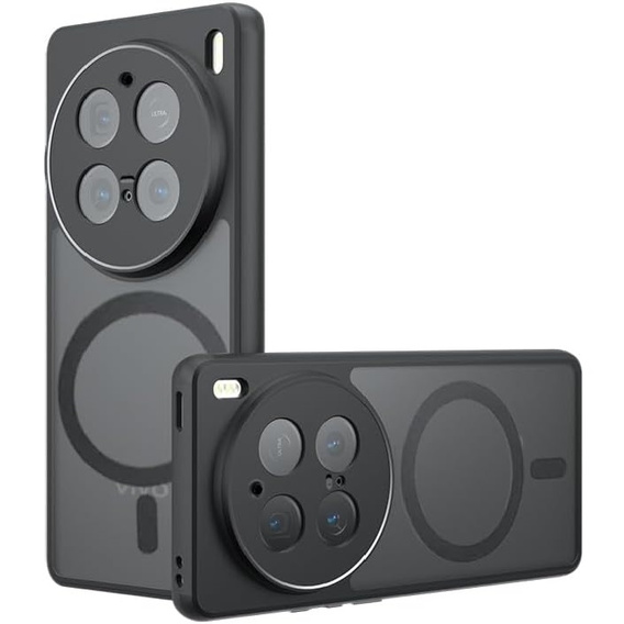 Puzdro pre Vivo X200 Pro 5G, pre MagSafe, ERBORD Matt Case, čierny