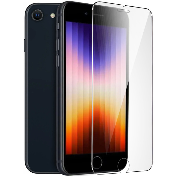 2x tvrdené sklo pre iPhone 7/8/SE 2020/SE 2022, ERBORD 9H Hard Glass na displeji