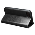 Flipové puzdro pre Iphone 16E, QIALINO Leather Wallet, čierne