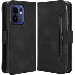 Klapkové puzdro pre Oppo Reno 13F / Oppo Reno 13FS, Card Slot, čierne