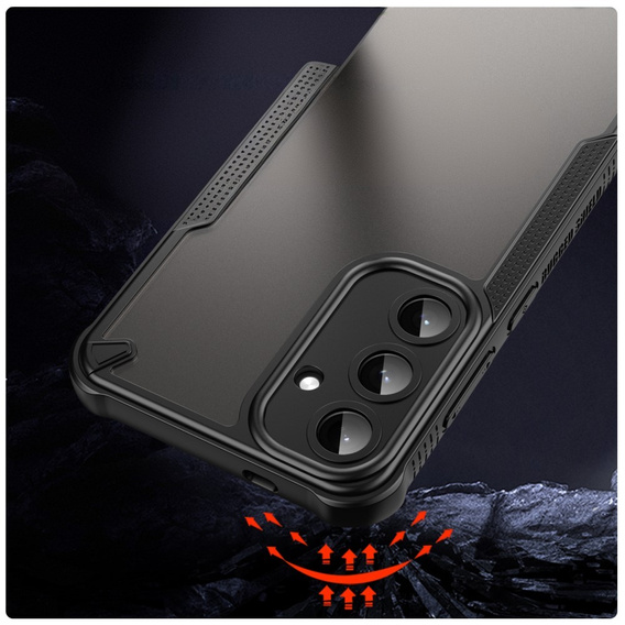 Obal na mobil pre Samsung Galaxy S25+ Plus, Armor Frosted Case, čierne