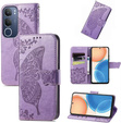 Klapkové puzdro pre Vivo Y19s, Butterfly, fialové