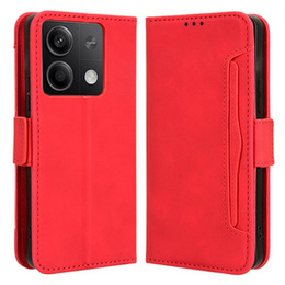 Klapkové puzdro pre Xiaomi Redmi Note 13 5G, Card Slot, červené