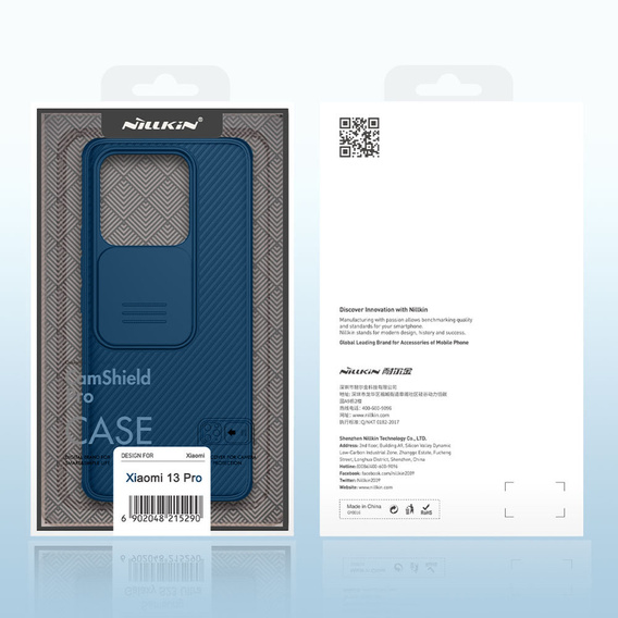 Puzdro pre Xiaomi 13 Pro, pancierované Nillkin, CamShield Pro, modré