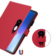 Puzdro pre Lenovo Tab M10 Plus 10.6 Gen 3, s chlopňou, animal, červené