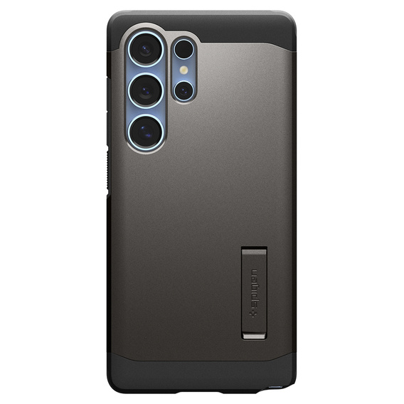 Puzdro Spigen pre Samsung Galaxy S25 Ultra, Tough Armor Mag MagSafe, sivé + tvrdené sklo 9H