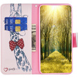Klapkové puzdro pre Samsung Galaxy A05s, Wallet, giraffe, ružové