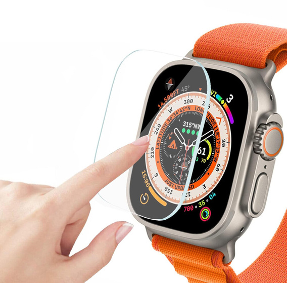 2x tvrdené sklo s montážnym rámom ERBORD pre Apple Watch Ultra 1/2/3 49 mm