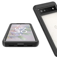 Puzdro pre Google Pixel 6a, Shockproof, s fóliou, čierne