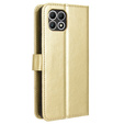 Klapkové puzdro pre T Phone 2 5G, Crazy Horse Wallet, zlaté