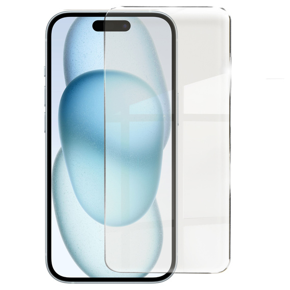 Puzdro pre iPhone 15, pre MagSafe, ERBORD Matt Case, modrý + sklo na displej