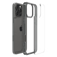 Puzdro Spigen pre iPhone 16 Pro, Ultra Hybrid, sivé + tvrdené sklo 9H