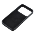 Silikónové puzdro pre iPhone 17 Pro, pre MagSafe, proti nárazom, čierne