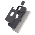 Puzdro ERBORD MagSafe Cam Slider, čierne + sklo na displej pre iPhone 13 / iPhone 14