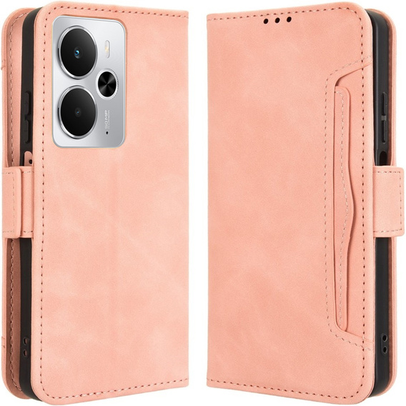 Klapkové puzdro pre Realme 14 5G / Realme 14T 5G, Card Slot, ružové