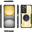 Puzdro pre Realme 14X / Realme C75, s magnetickým štítkom, transparentné / čierne