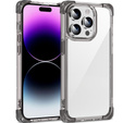 Puzdro pre iPhone 14 Pro, ERBORD CornerShield, čierne